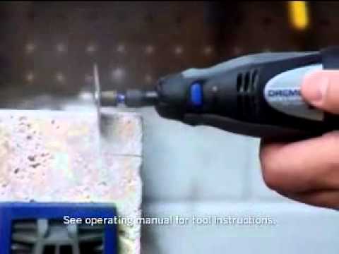 Cutting Cermanic Tile Using A Dremel Rotary Tool
