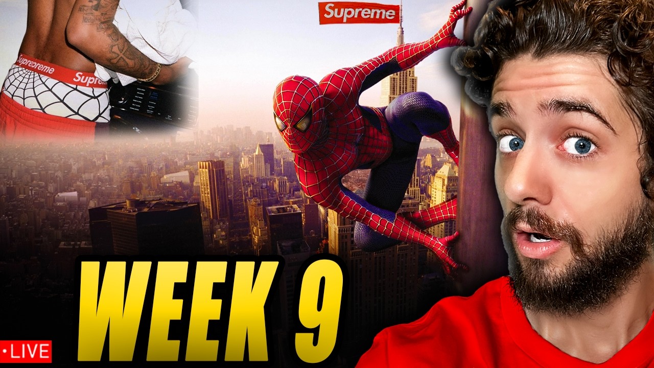 SUPREME WEEK 9 🔴 SPIDER-MAN DRAWERS 🕸️ #LIVECOP