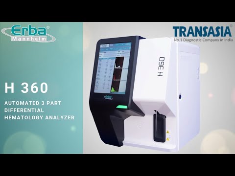 Erba Transasia H360 Fully Automatic 3 Part Differential Hematology Analyzer