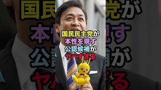 国民民主党が本性を現す、公認候補がヤバすぎる！ #国民民主党  #政治 #選挙