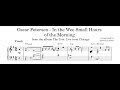 Oscar Peterson - In the Wee Small Hours of the Morning (Introduction) - Piano Transcription - RHTranscriptions Oscar Peterson - In the Wee Small Hours of the Morning (Introduction) - Piano Transcription