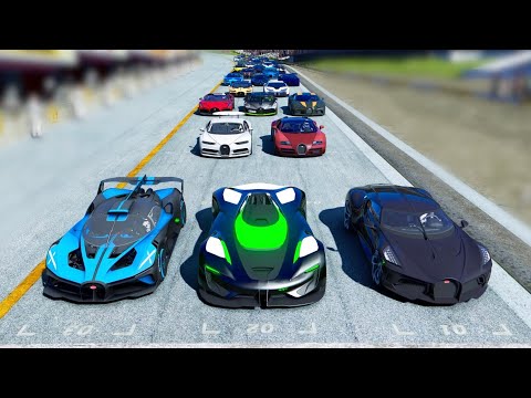 5 Million HP SRT Tomahawk Alien Engine vs All Bugatti Hypercars at Special Stage Route X