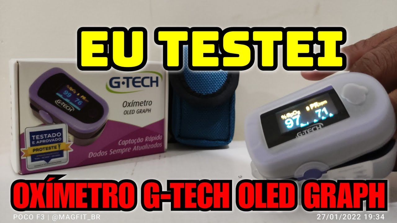 OXÍMETRO G-TECH OLED GRAPH - O MELHOR DO MERCADO - CERTIFICAÇÃO INMETRO