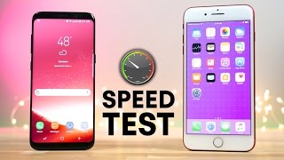 Samsung Galaxy S8 vs Apple iPhone 7 Plus Speed Test