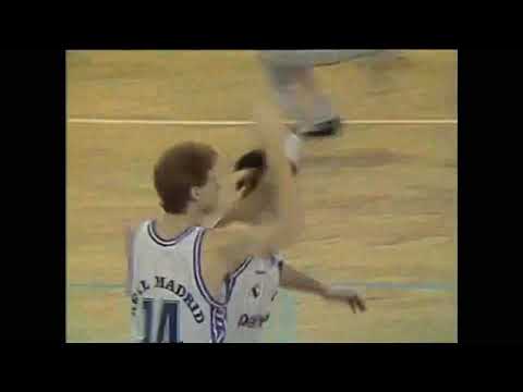 Drazen Petrovic Copa del Rey FInal 1989 Real Madrid  FC Barcelona