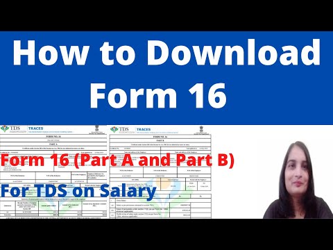 How to Download Form 16 TDS Certificate from traces| Form 16- Part A & B| What is form 16| Form16A|