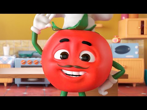 TOMATO DOPPI 🍅  Learning videos for toddlers 🍕 Pizza 🌈 FOR KIDS