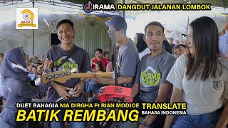 Download lagu DUNIA SERASA MILIK BERDUA DUET BATIK REMBANG NIA DIRGHA Ft RIAN MODJOE DANGDUT JALANAN IRAMA DOPANG mp3