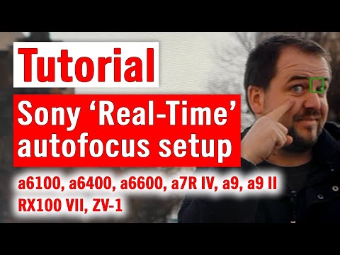 How to set up autofocus on Sony a6100, a6400, a6600, a7C, a7R IV, a9, a9 II, RX100 VII, and ZV-1