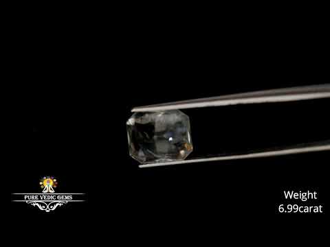 White Sapphire 6.99ct. (Super Luxury) video