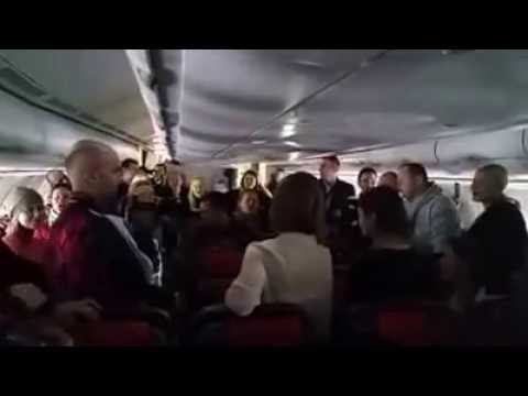 Singing on the flight from Moscow to Berlin, Katyusha