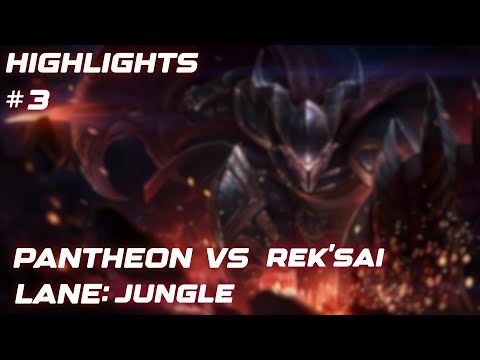Pantheon VS Rek'Sai in the jungle (ranked) | HIGHLIGHTS #3