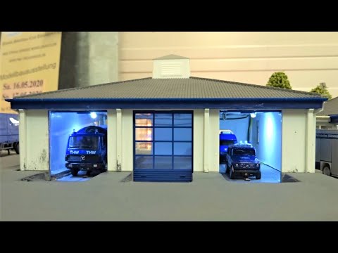 THW Trucks with Car System in Action | RC Messe Modell Leben Erfurt 2020
