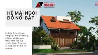 Thiết kế ngôi nhà 2 tầng 150m2 phong cách Hội An