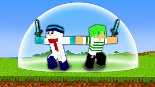 【マイクラ】1週間「バリアから出たら死ぬ」世界でサバイバル生活してみた結果!?【ふうはやさんコラボ】