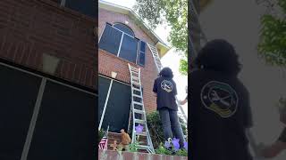 #handyman installing shutters