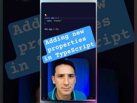 Adding Properties To An Object In Typescript Typescript Tutorial Coding Programming