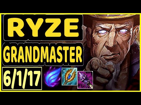 TAKESHI (RYZE) - 6/1/17 KDA GAMEPLAY - BR Ranked GRANDMASTER