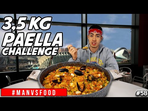 3,5KG di PAELLA Challenge - Cheat Meal ITA | MAN VS FOOD