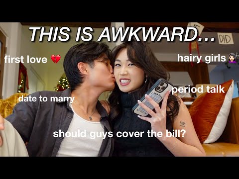 ASKING MY BOYFRIEND UNCOMFORTABLE QUESTIONS GIRLS ARE TOO AFRAID TO ASK