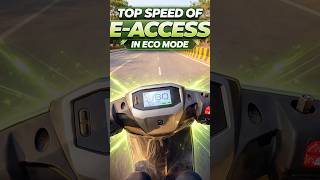 Suzuki E-Access Top Speed in ECO Mode #suzukieaccess #suzukiindia