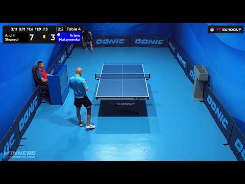 13:15 Andrii Shamrai  - Artem Maksymenko 18.07.2023 TT Euro.Cup Ukraine Star. Table 4