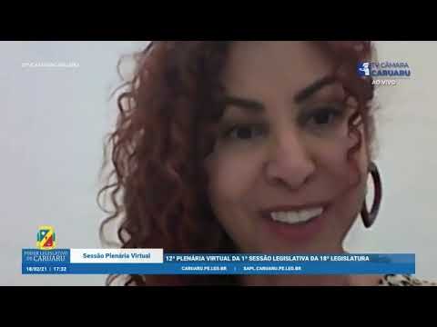 Poder Legislativo de Caruaru   12ª Plenária Virtual da 1ª Sessão Legislativa da 18ª Legislatura