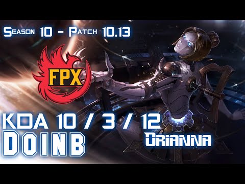 FPX Doinb ORIANNA vs NUNU Mid - Patch 10.13 KR Ranked