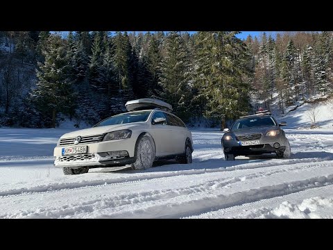 Subaru Outback & Volkswagen Passat Alltrack snow offroad