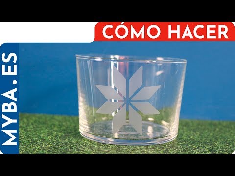 Cómo grabar vidrio con ácido, tutorial en español. Muy fácil de hacer.