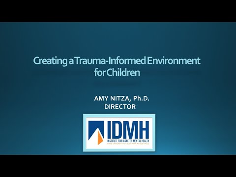 Creating Trauma Informed Environments for Children Webinar - May 7, 2020