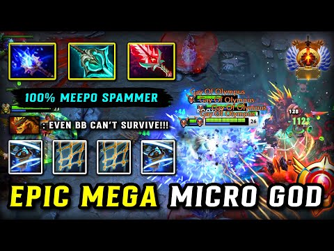GRAND MASTER TIER GOD MID Meepo Aghs Scepter + Disperser Build | EPIC MEGA MICRO GOD | 7.38c DOTA 2