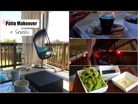 Fall Patio Makeover & Easy Unique Snacks - DIY Patio Curtains -  MissLizHeart Video