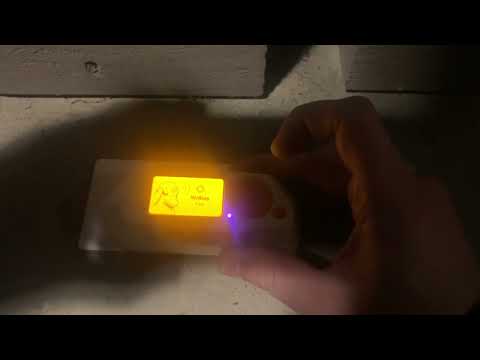 Flipper Zero writing new RFID access card.