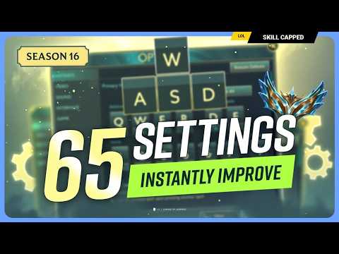 65 SETTINGS and HOTKEYS you NEED for 2026! - League of Legends