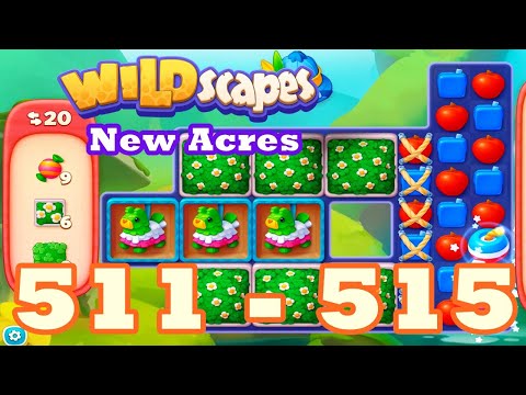 Wildscapes: New Acres Level 511 - 515 HD | 3 match | android | 512 | 513 | 514 | IOS【GameGo Game】