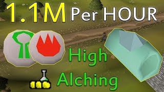 How to Make 1M+ GP Per Hour Using HIGH ALCH SPELL!! [Old School Runescape]