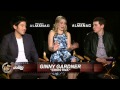 Allen Evangelista, Virginia Gardner, Sam Lerner.