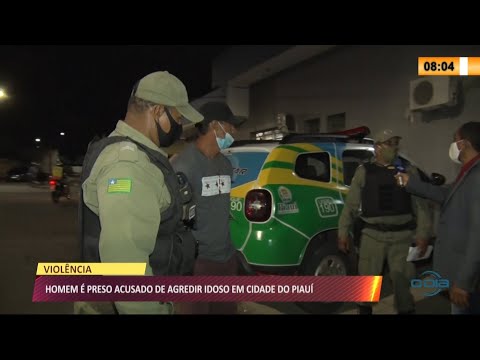 Idoso é agredido a socos e pontapés por conhecido no interior do Piauí e agressor é preso 27 04