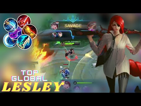 Savage Lesley ! One Shot One Kills - Best Build Lesley - Top Global Lesley By the_®company™? - MLBB