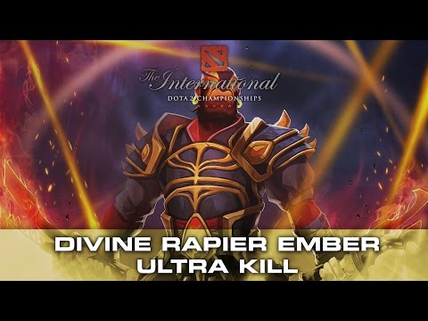 Dota 2 Divine Rapier Ember Ultra Kill (Instant Triple) - MVP vs IG TI5