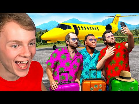 GTA 5 - ¡Franklin, Trevor y Michael se van de vacaciones!