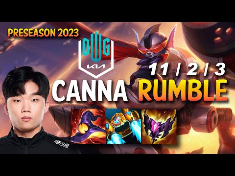 DK Canna RUMBLE vs GANGPLANK Top - KR Ranked