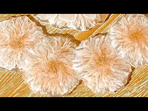 Beautiful Lacing in This Resin Ocean Serving Board