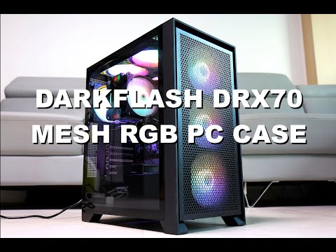 darkFlash DRX70 MESH RGB PC CASE 강화유리 컴퓨터 케이스