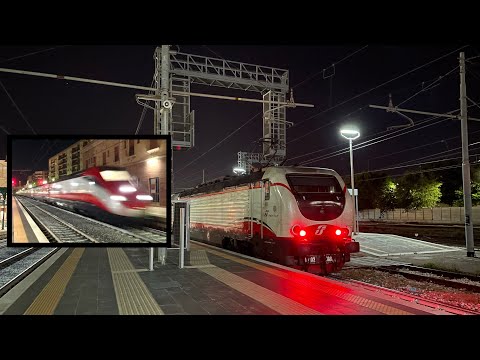 SORPASSO TRA FRECCIABIANCA & FRECCIAROSSA ALLA STAZIONE DI BARLETTA!