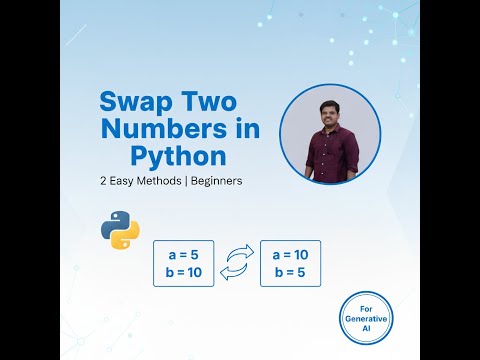Swap Two Numbers In Python Beginner Tutorial Explained Step By Step Python For Generative Ai