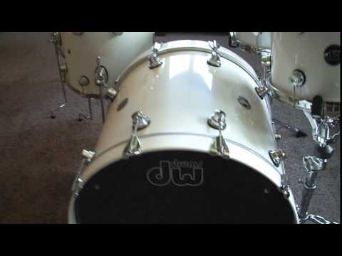 Ice Ice Baby! New DW White Ice drum set!