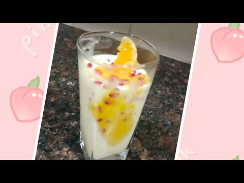 Mango Parfait made by me/How to make mango Parfait