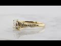 video - Petite Leaf Engagement Ring